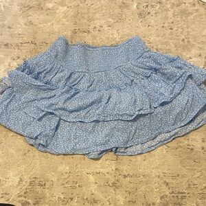 Hollister high rise S women’s flowy skort floral summer coastal